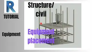 How to Create a structure around the equipment in Revit | columns, beam and floor indication.
