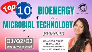 Top 10 Microbial Technology and Bioenergy Journals | Scopus and WoS indexed