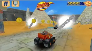 Blaze and the Monster Machines - Racing Game 🔥 Racing Vs ZEG in TOP OF THE WORLD Map - LEVELS 1-5!