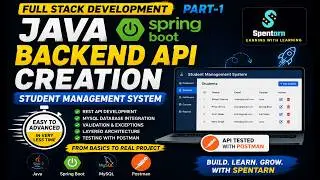 Full Stack Development with Java Spring Boot & React | Student Management System Project | Part -1