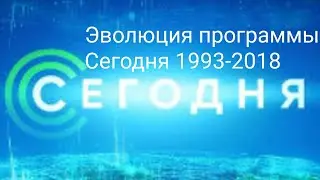 Эволюция заставок программы Сегодня 1993-2018