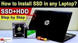 How to install Ssd on any laptop 💡| How use ssd and hdd  together in one way laptop ?