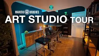 ✏️✨ Manero Brushes ART STUDIO TOUR! ✨🖌