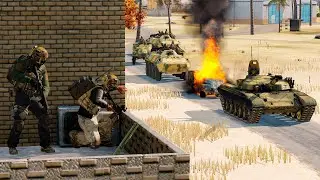 Arma 3. Американские наёмники устроили засаду на колонну врага. Серьезные игры на Тушино. TSG Арма 3