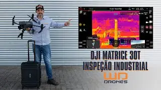 DJI Matrice 30T - Inspeção industrial com o uso de drone nos modos zoom e thermal