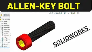 Allen Key Bolt design in SOLIDWORKS| Robo CAD