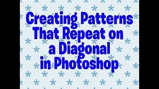 How to create a pattern in Photoshop that repeats on the diagonal