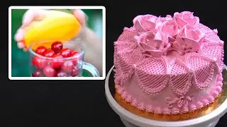 come decorare una torta con meringa italiana alla frutta