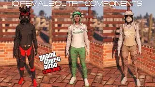 GTA V ONLINE 10 FEMALE OUTFIT COMPONENTS