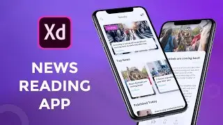 News App Design In Adobe Xd