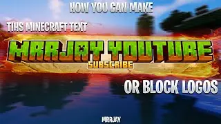 How you can make This Amazing Minecraft Text Image + Blocks Logo