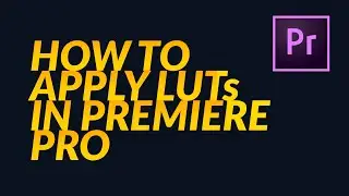How To Apply LUTs to YOUR Footage in Premiere Pro
