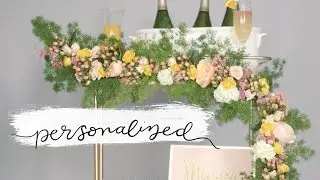 How to Create an Easy Floral Garland | Personalized | Martha Stewart Weddings
