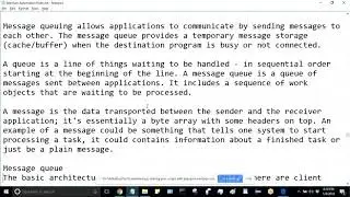 Automation | Introduction to Message Queuing , UNIX , API Webservices