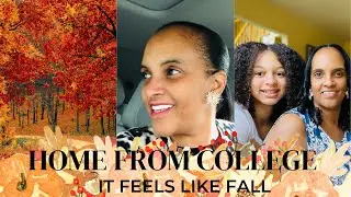 HOME FROM COLLEGE it feels like FALL VLOG & HAUL