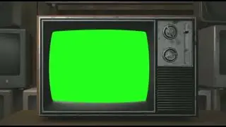 Vintage T.V green screen video template | The Green Visuals
