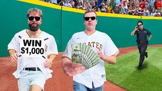 We Paid $1,000 to Crash the Field At an MLB Game!