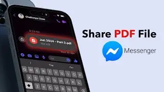 How To Send PDF File In Facebook Messenger?
