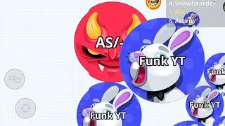 Agar.io Mobile - MASS PILE AFK TROLL “INSANE TAKEOVER + FUNNY MOMENETS