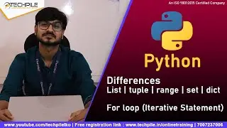 list, tuple, set, dict, and range data type in python in hindi | for loop in python in hindi |
