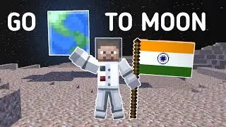 I GONE TO MOON in minecraft