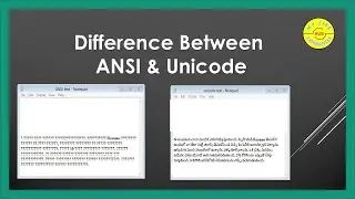 What is the differences between ANSI and unicode