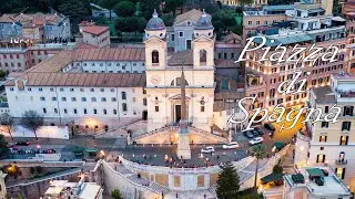 Piazza di Spagna - Roma - Piano sequenza Drone 4K