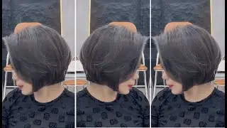 Short Layered Bob Haircut Tutorial With Asymmetrical Bob Hair Cutting Techniques