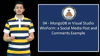 C# and MongoDB 04 - MongoDB in Visual Studio WinForm Social Media Post and Comments Example