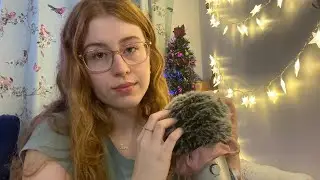 ASMR - Christmas Anxiety Relief Fluffy Head Massage | Whispered