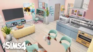 Best Friends’ Pastel Studio Apartment 🌼🍓 | 1312 21 Chic Street | No CC | Sims 4 Speed Build