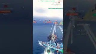 Devastating Cruiser Zao world of warships shorts #worldofwarships #wows #wworld #gaming