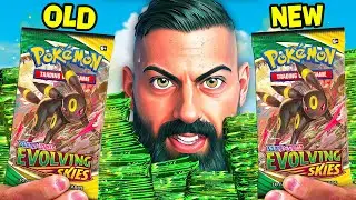 Old Vs New Evolving Skies Pokemon Packs