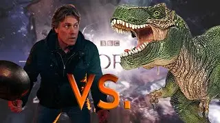 Dan vs. Dinosaurs in Doctor Who Flux: Village of the Angels