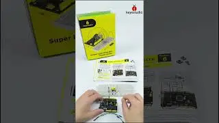 #shorts🐞Arduino Super Learning Kit:Button-Controlled LED 🌈#keyestudio #coding #arduino #diy #stem