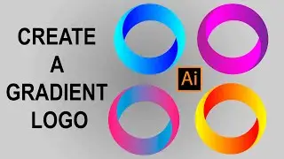 Create a Gradient Logo in Illustrator-Adobe Illustrator Tutorials  @ShuvoCreators