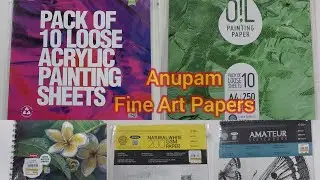 Fine Art Paper from the Anupam brand-Save Money from Canvas Board Use Acrylic painting Papers.