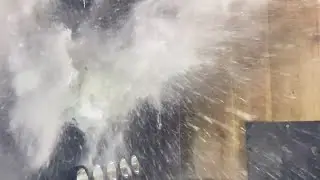 Стрельба с СВД по бронестеклу 4 класса бронещита. Замедленное видео выстрела. Испытания бронестекла