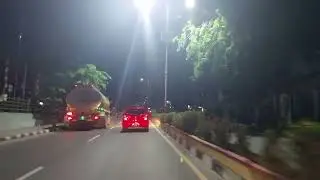 Suasana Malam Kota Pangkalpinang pukul 00:00 WIB dari Kilometer Nol - Pangkalpinang