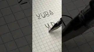 Yura, writing the logo of name. #tiktok #monogram #logo