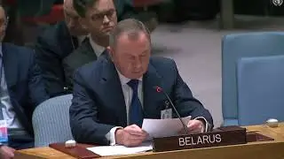 Выступление Министра В.Макея на заседании Совета Безопасности ООН