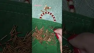 embroidery hand work 🪡 sikhe asani se ghar baithe hi zardozi work beautiful work 💥😍