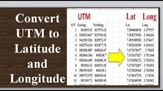 Convert UTM to Latitude and Longitude: Coordinates conversion