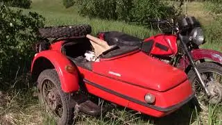 New stroller and meeting with a hare!