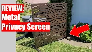 Review: Metal Privacy Screen (Hiding my trash bins)