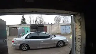 Переезд в гараж на OPEL OMEGA  / Ремонт спойлера переднего бампера