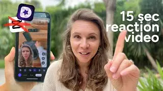Make reaction videos on iPhone in 15 Seconds | Faster than CapCut
