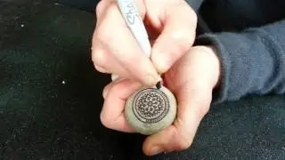 Time lapse zen rock drawing