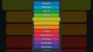 How to Pronounce the Months of the Year: American English