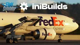 MSFS 2020 - iniBuilds A300 | SHORT 5800ft/1800m runway landing in Burbank